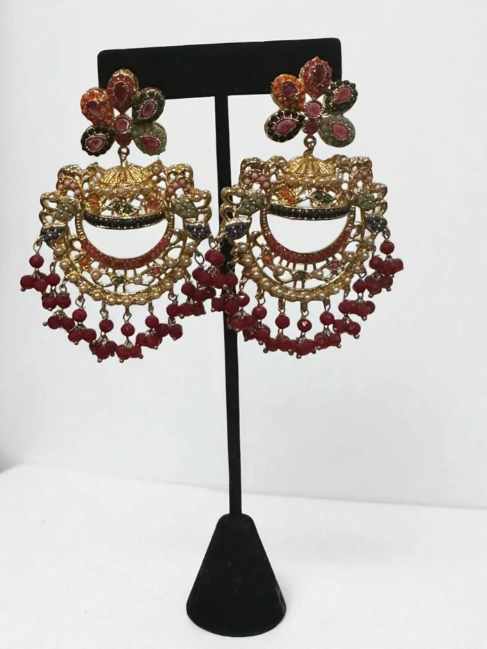 Grand Nortan Chand Bali Jhumki Earrings